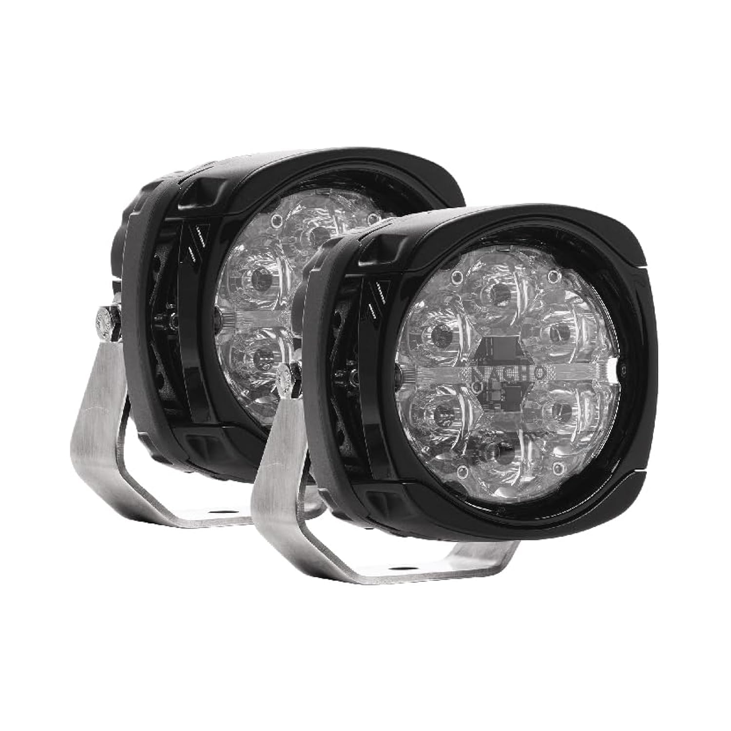 Nacho Quatro PM431 Spot Offroad LED Lightning 60W Each Effective Lumens 10,820 Peak Candela 212,000. Illuminate with Style Your 4x4 Off Road Adventures - Pair