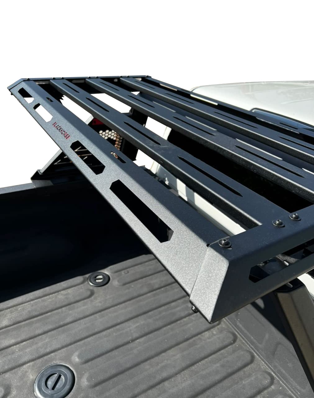 Matte Black Horse Armour II Roll Bar W/Basket - Compatible with 2014-2022 Silverado 1500 / Sierra 1500-2015-2022 Ford F-150 / RAM 1500-2007-2022 Toyota Tundra