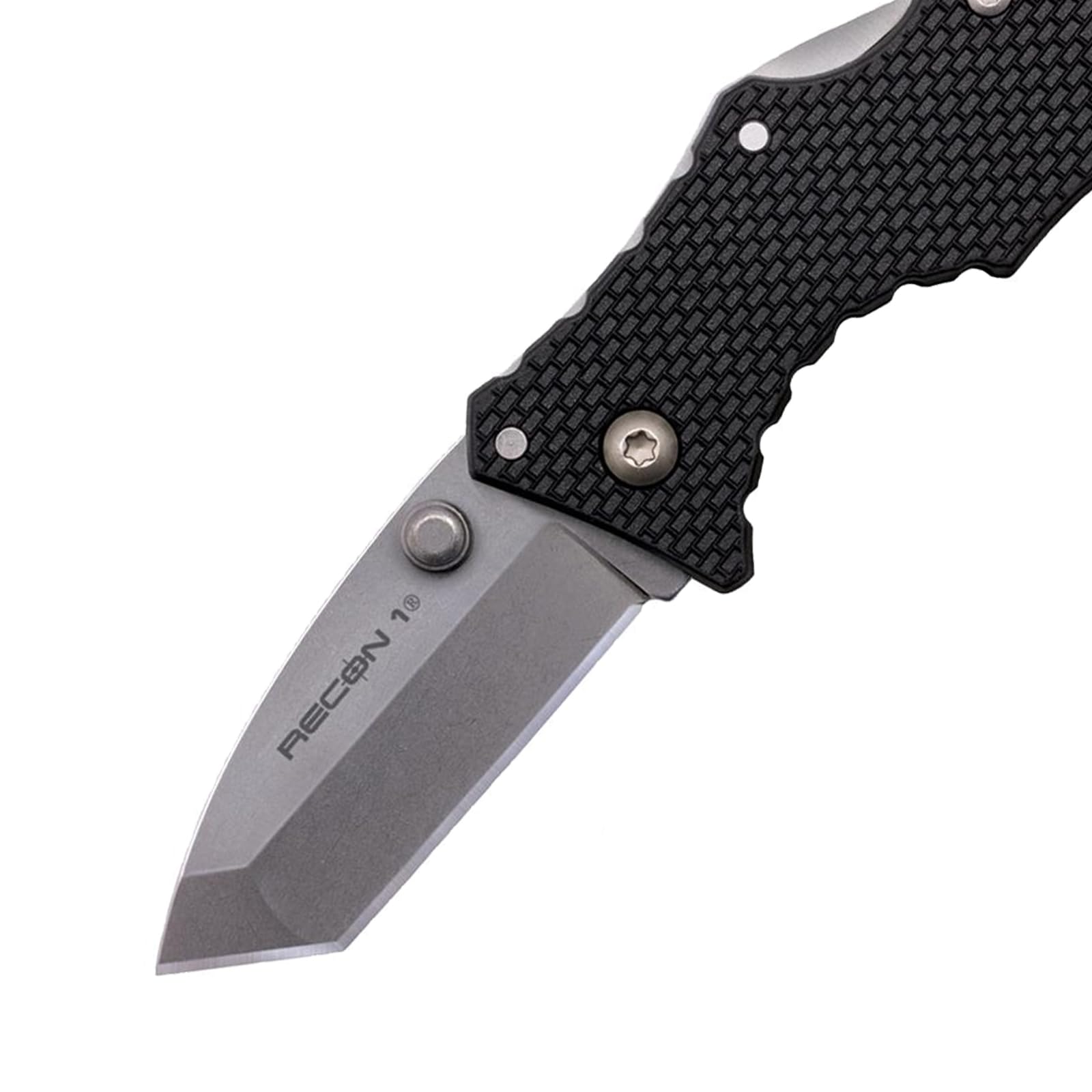 Micro Recon 1 Cold Steel 2" 4034SS Tanto Point Blade 2.375" Griv-Ex Handle Folding Knife w/Tri-Ad Lock, Ambidextrous Pocket/Belt Clip