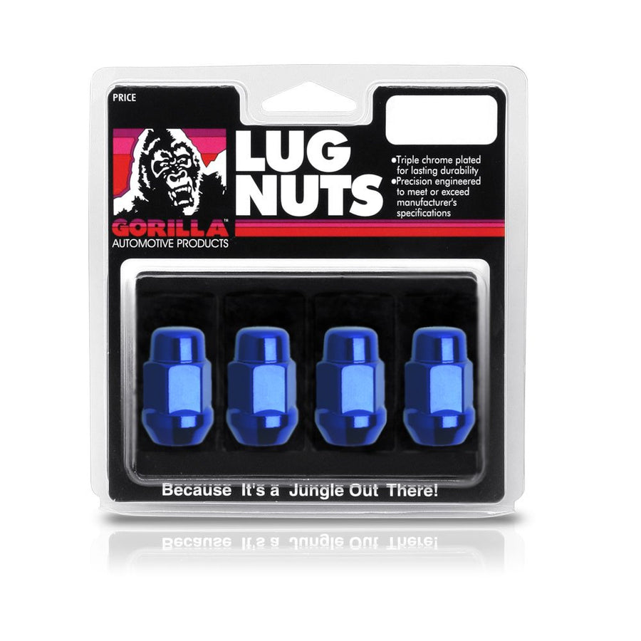 Gorilla 41137BLB Automotive Acorn Bulge Closed End Blue Lug Nuts (12mm x 1.50 Thread Size)
