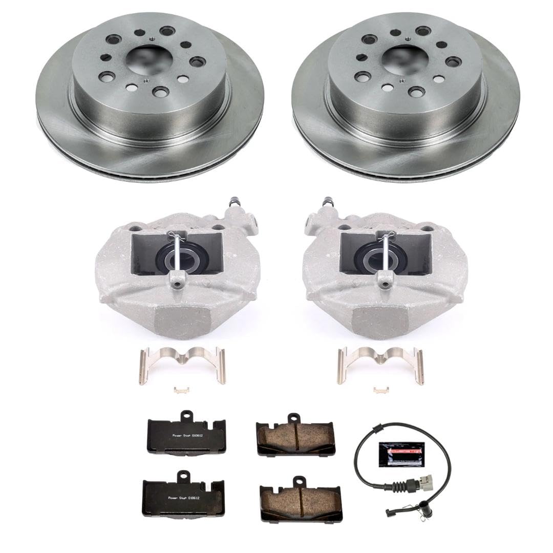 Power Stop KCOE2329 Stock Replacement Rear Brake Kit with OE Calipers For Lexus LS430 2001-2006 [Model Specific]
