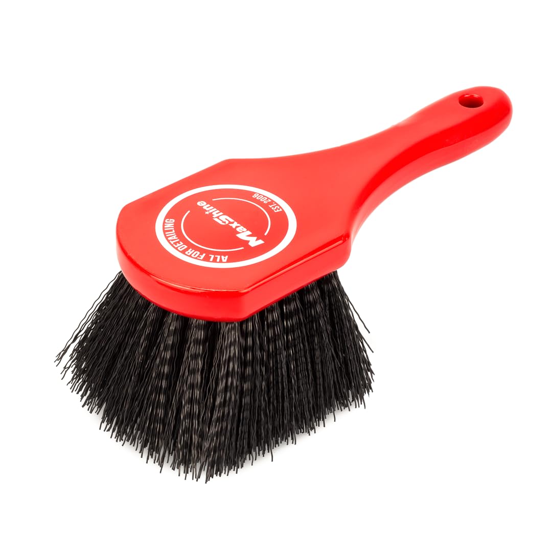 Maxshine Heavy-Duty Universal Wheel & Carpet Cleaning Brush – Ultimate Scrubber for Carpets, Upholstery, Floor Mats & More – Removes Dirt & Stains – Auto & Home Detailing Accessory