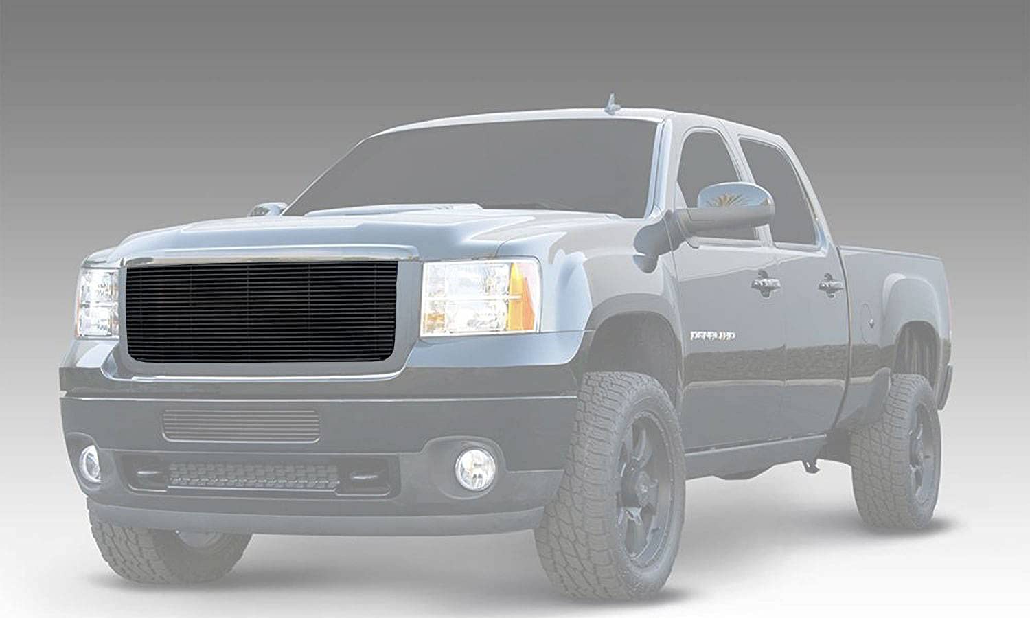 2011-2014 Sierra HD T-Rex Grilles Billet Grille, Black, 1 Pc, Overlay/Insert - PN #21209B