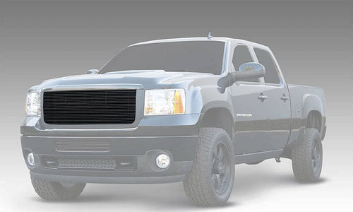2011-2014 Sierra HD T-Rex Grilles Billet Grille, Black, 1 Pc, Overlay/Insert - PN #21209B