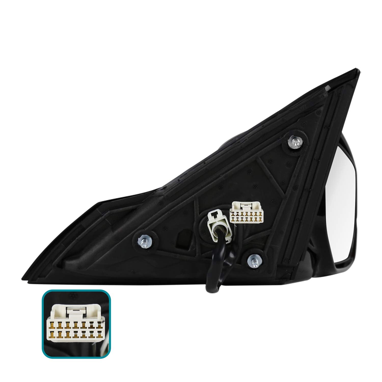 Right Passenger Side Mirror Spec-D Tuning 7-Pin Power Heated + LED Turn Signal Compatible with 2013-2017 Honda Accord