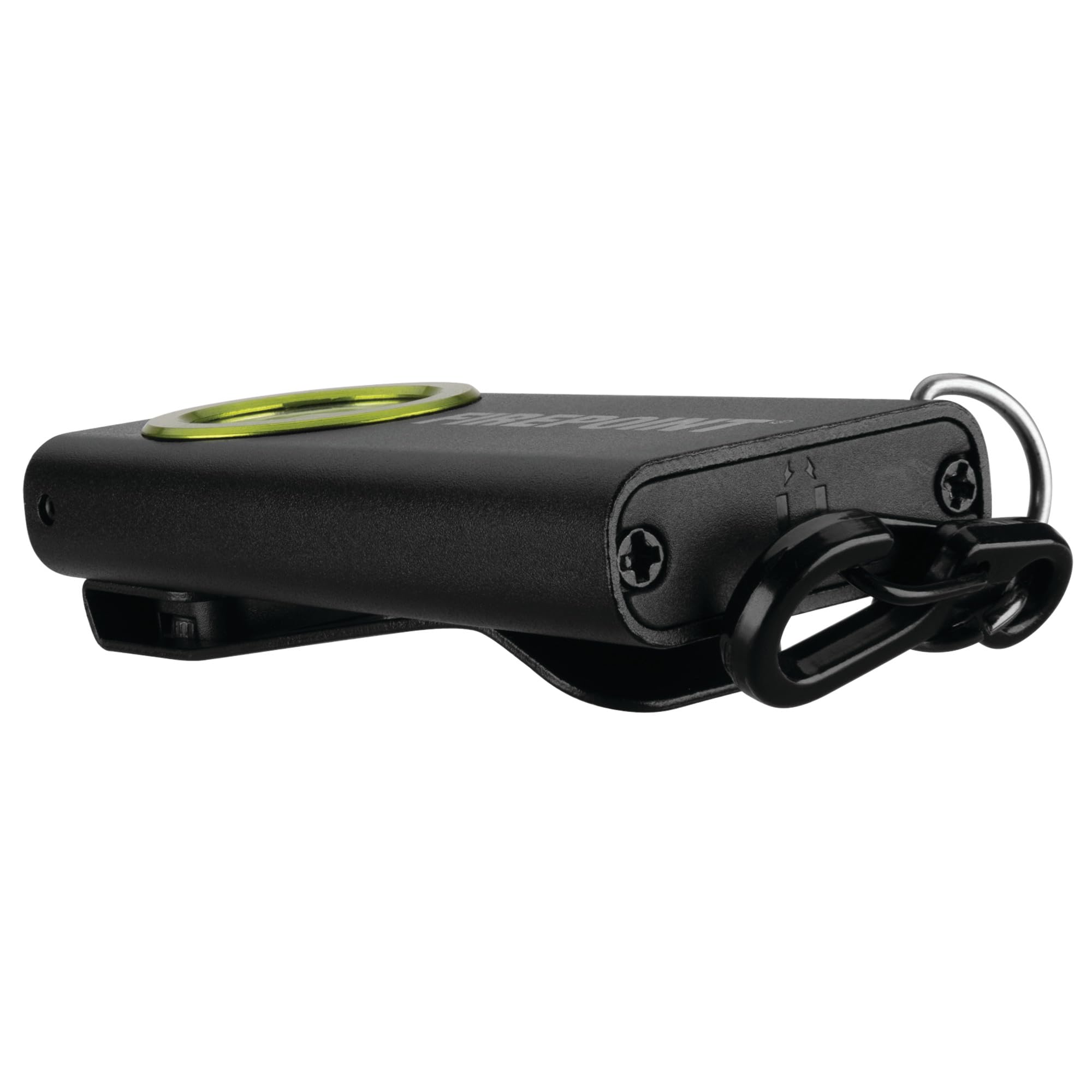 Firepoint Performance Tool W2623 400+ LM Li-Ion Slim Pocket Light, Cree LED, Magnetic Base, Keychain Carabiner, Pocket Clip, Black/Green