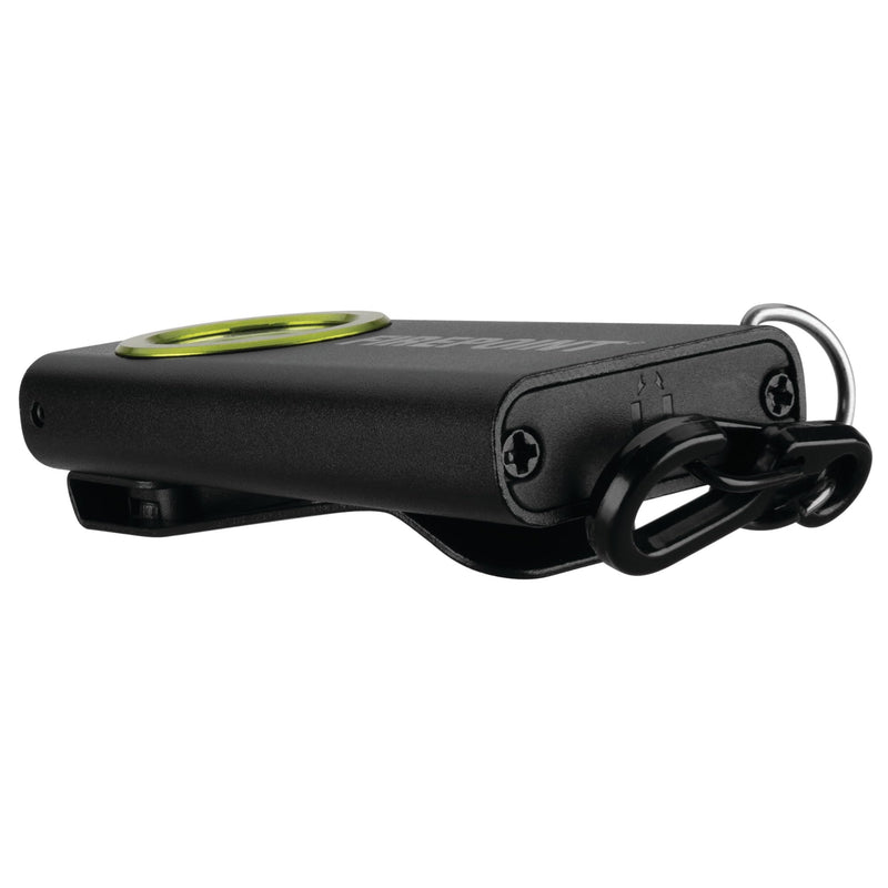 Firepoint Performance Tool W2623 400+ LM Li-Ion Slim Pocket Light, Cree LED, Magnetic Base, Keychain Carabiner, Pocket Clip, Black/Green