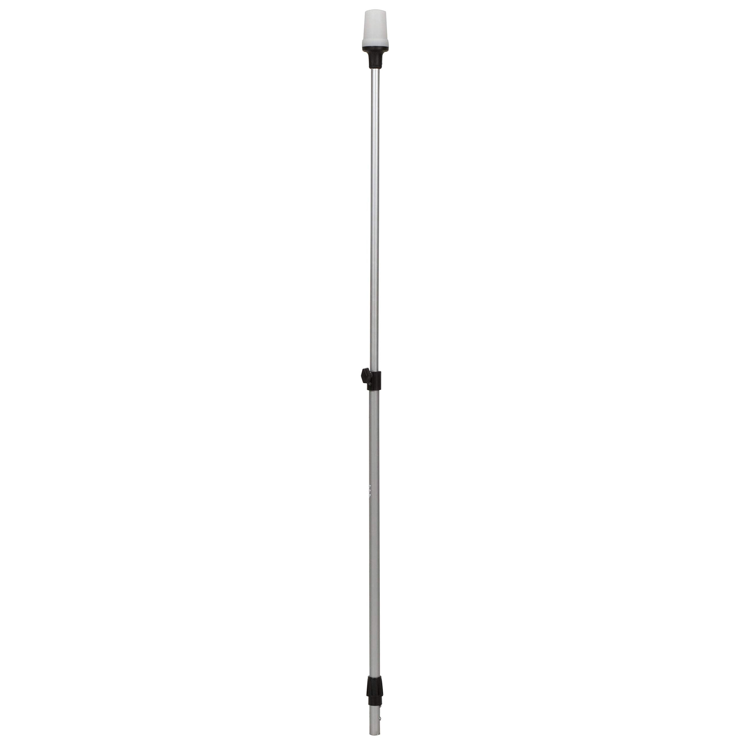 Telescoping Pole Light attwood 5610-48-7, All-Around Light, Height-Adjustable 26-42 inches, 2 Mile 360-Degree Visibility, One Size