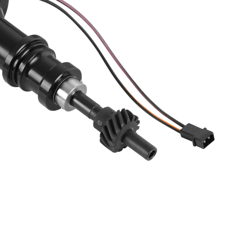 Small Diameter MSD Pro-Billet Distributor, Iron Gear, Black