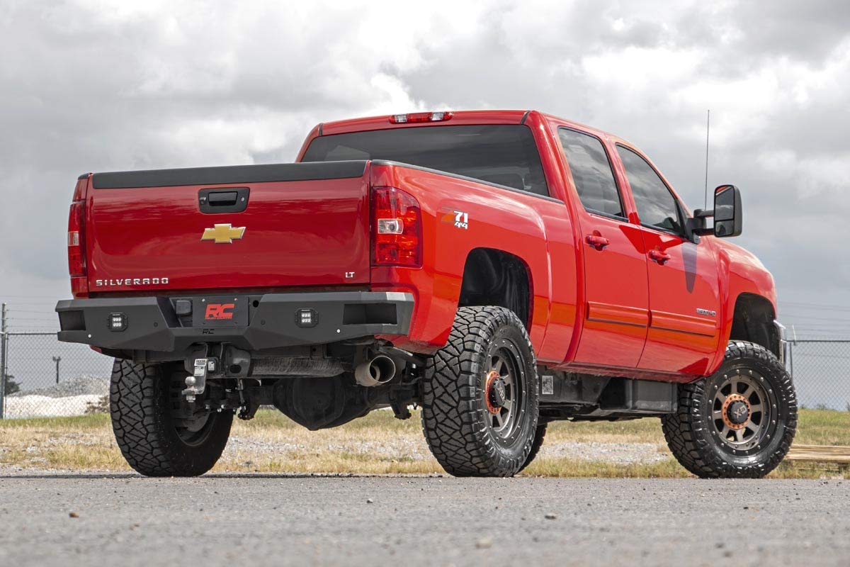 Rough Country LED Heavy Duty Rear Bumper for Chevy Silverado & GMC Sierra 2500HD/3500HD (2011-2019)