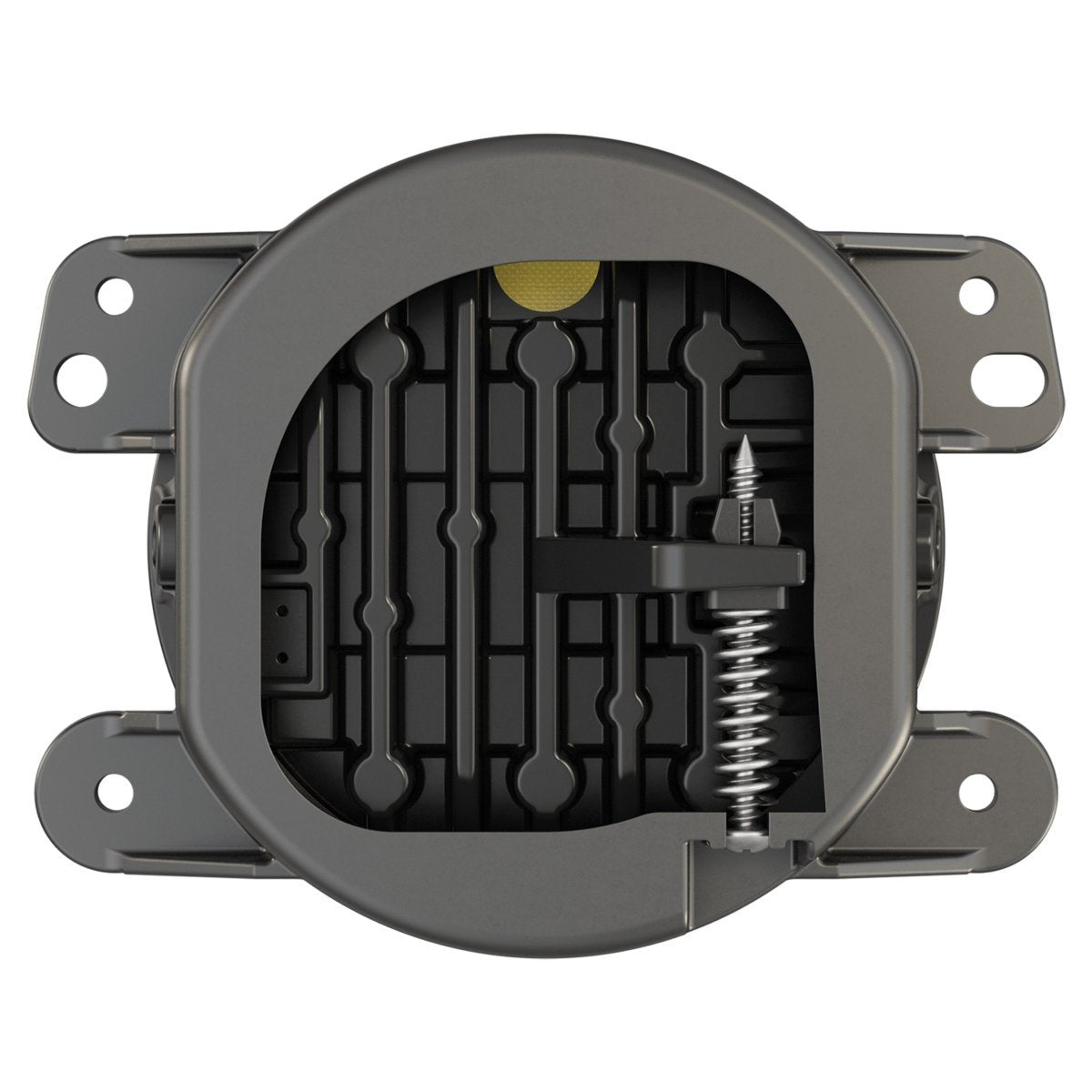 JW Speaker Fog Lights LED Jeep, Model 6145 J2 Series with Black Bezel, Set of 2