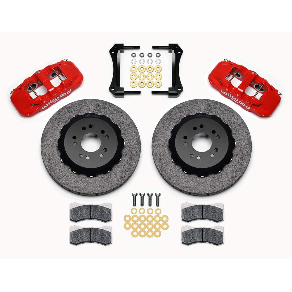 Wilwood AERO6 Caliper Front Brake Kit - 140-12756-CSICR Street Performance Carbon-Ceramic Rotor
