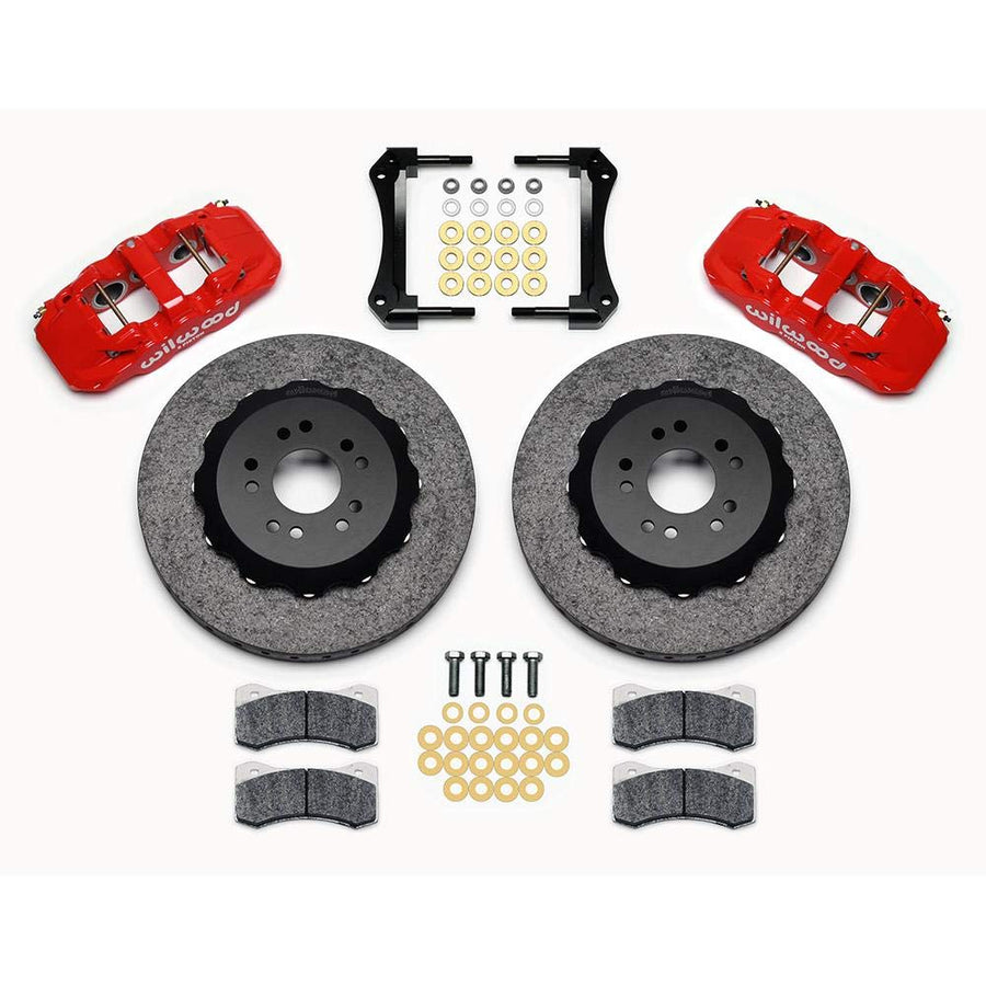 Wilwood AERO6 Caliper Front Brake Kit - 140-12756-CSICR Street Performance Carbon-Ceramic Rotor