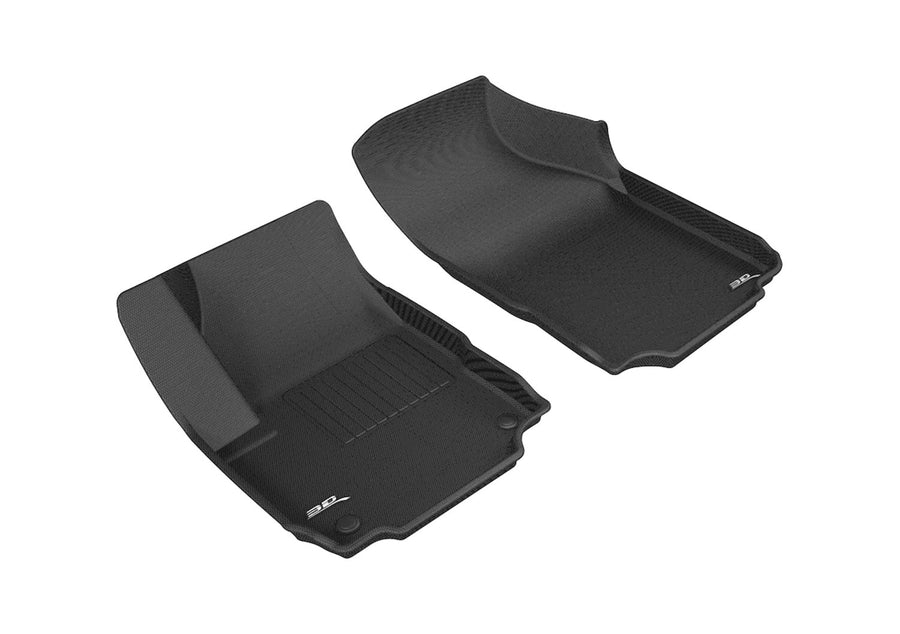 Kagu Floor Mat 3D MAXpider Custom Fit (Black) Compatible with Chevrolet Equinox 2018-2024 - Front Row