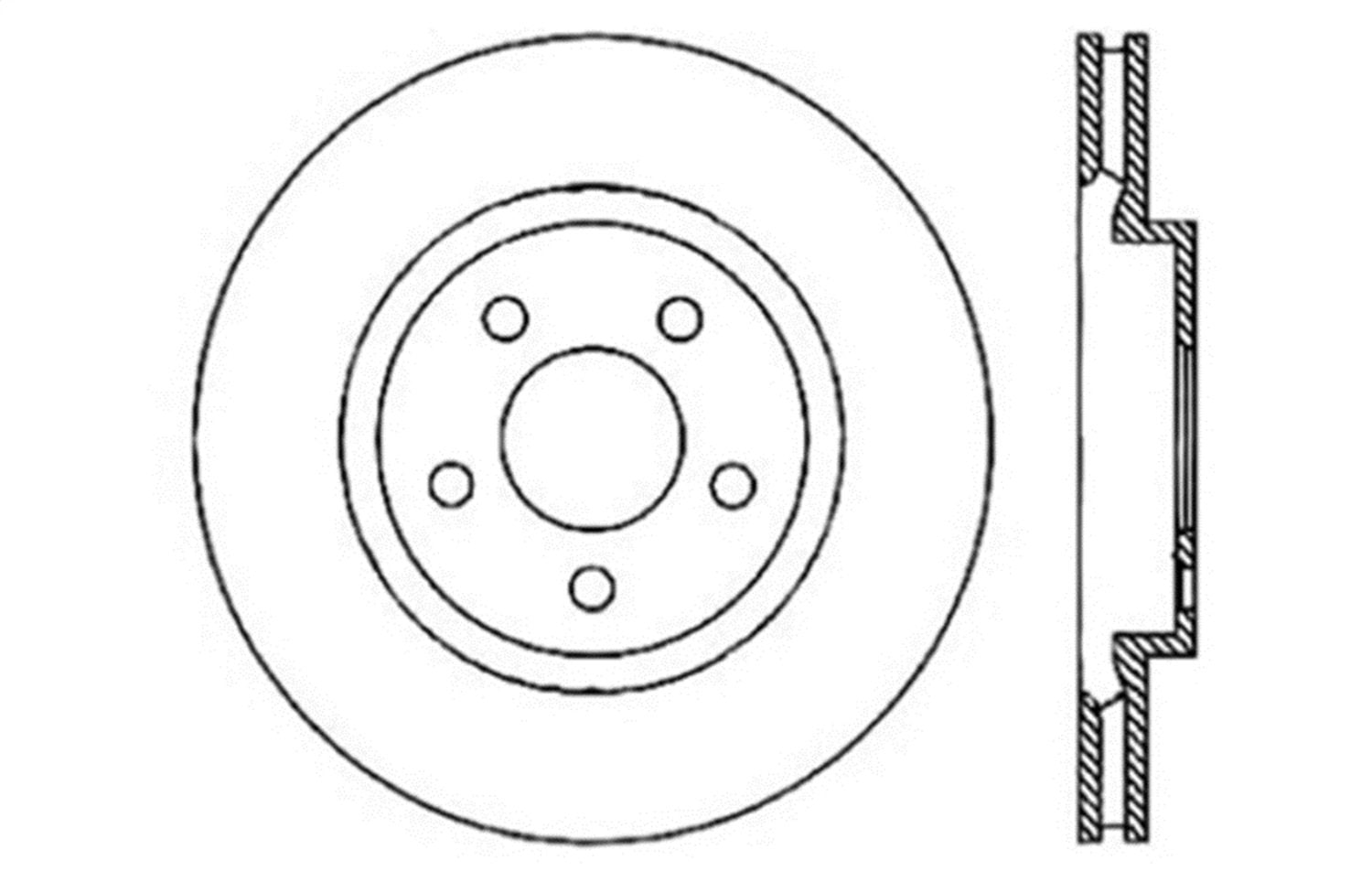 Sport Drilled/Slotted Brake Rotor StopTech 127.63062R (Rear Right), 1 Pack
