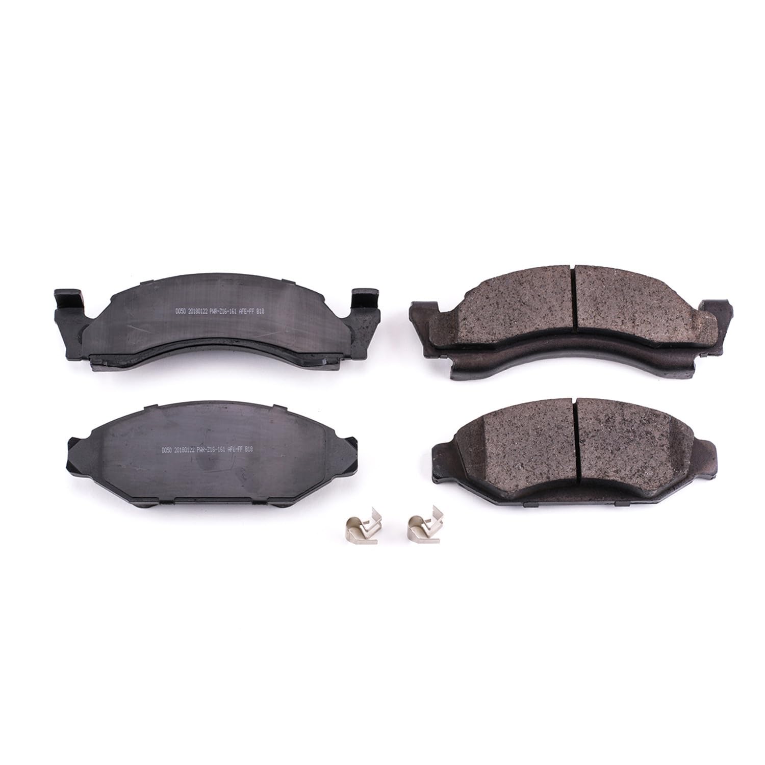 Z17 Power Stop 17-050 Front Ceramic Brake Pads with Hardware