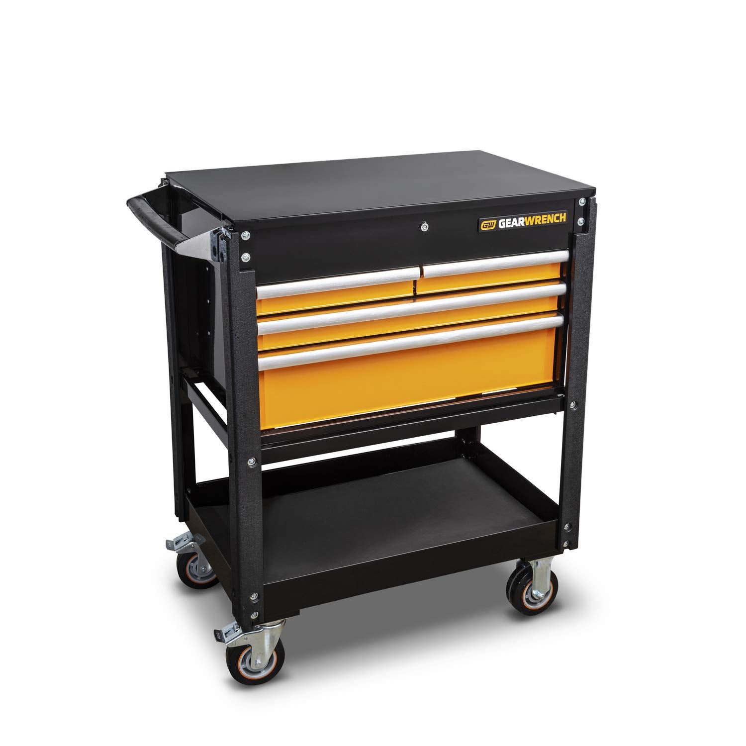 4 Drawer GEARWRENCH Black & Orange 33" Utility Cart - 83168