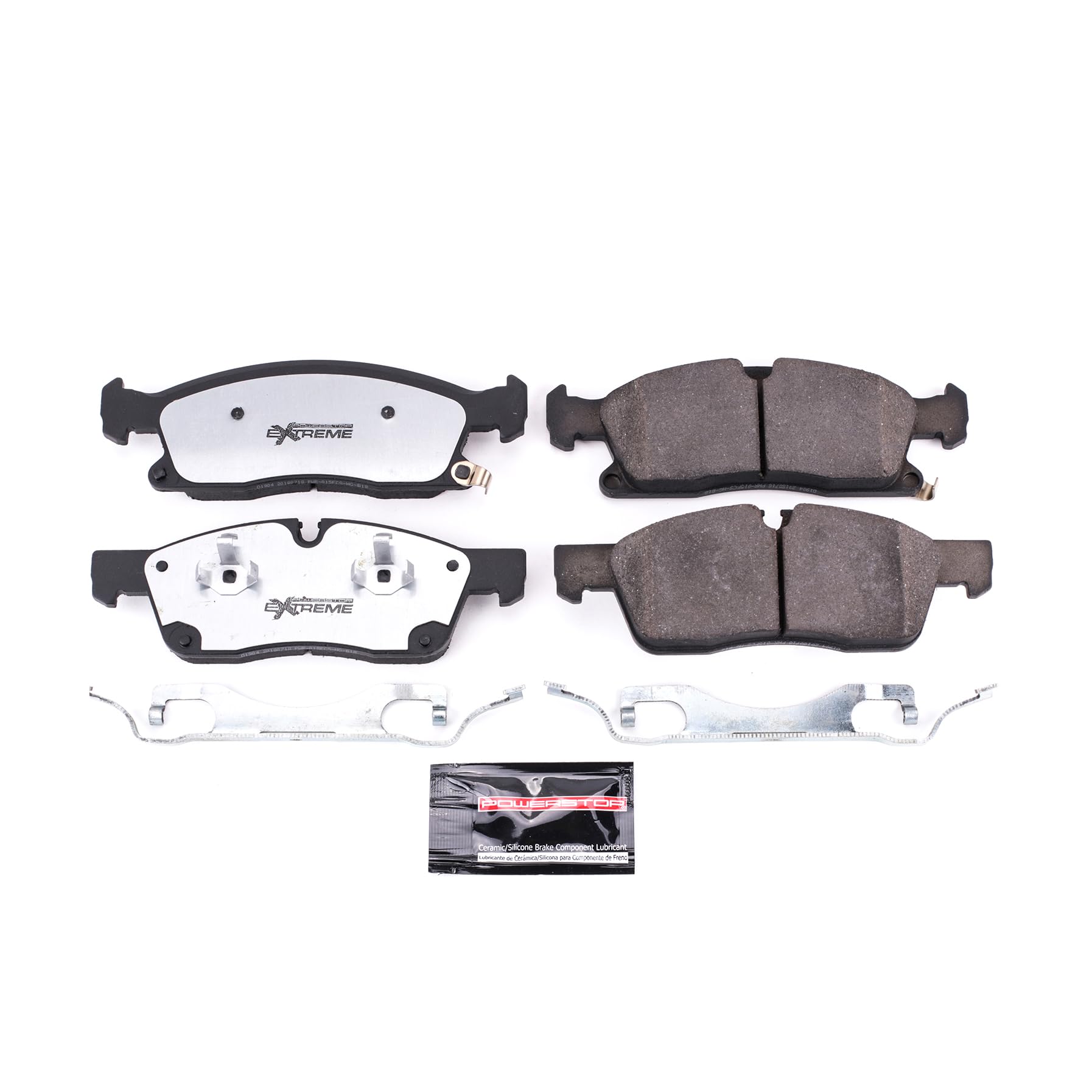 Power Stop Z36 Truck & Tow Carbon Fiber-Ceramic Brake Pads with Hardware For 2021-2022 Dodge Durango, 2016-2021 Jeep Grand Cherokee, 2022 Jeep Grand Cherokee WK [Model Specific]