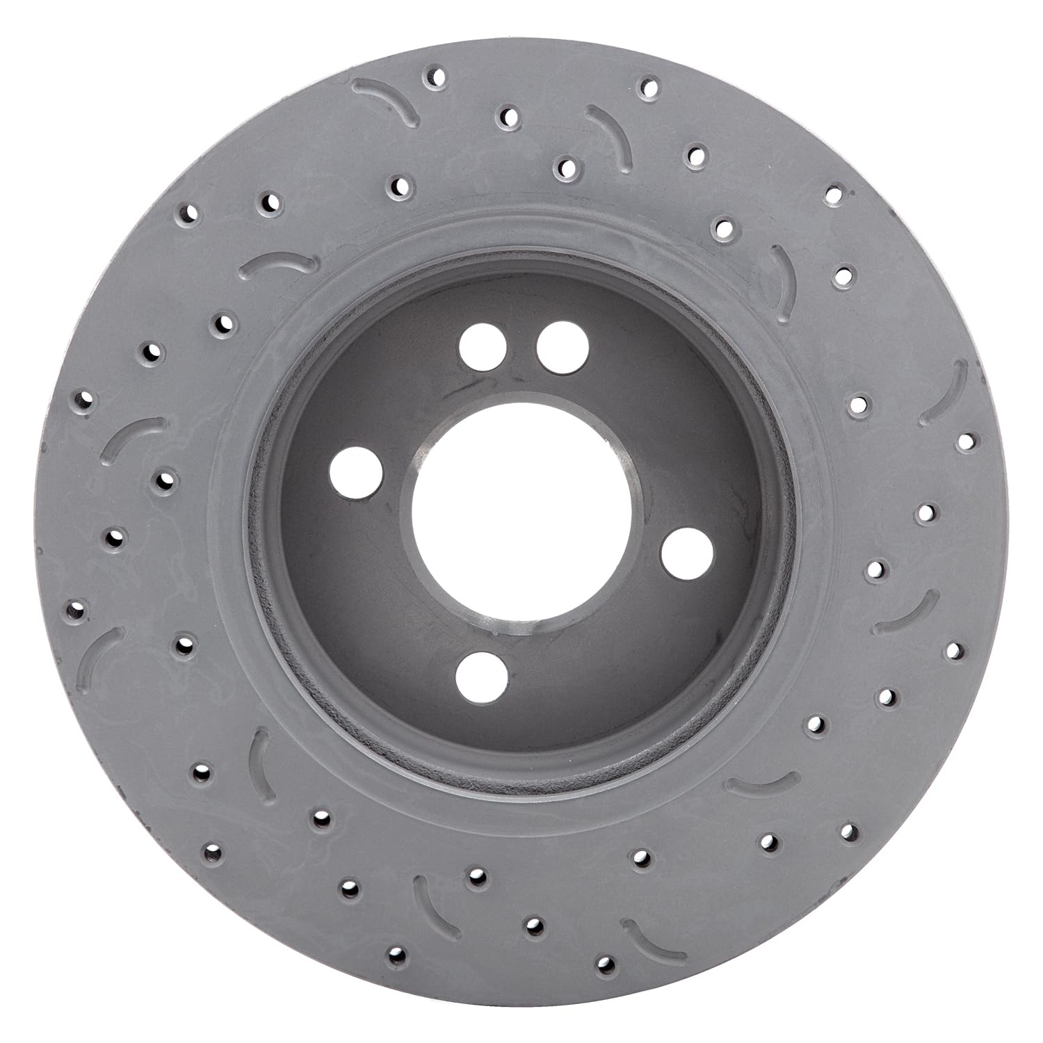 Talon Cross-Drilled and Slotted Vented Rotor, Hawk Performance Brakes, 10.87 in. Diameter, 1.73 in. Height