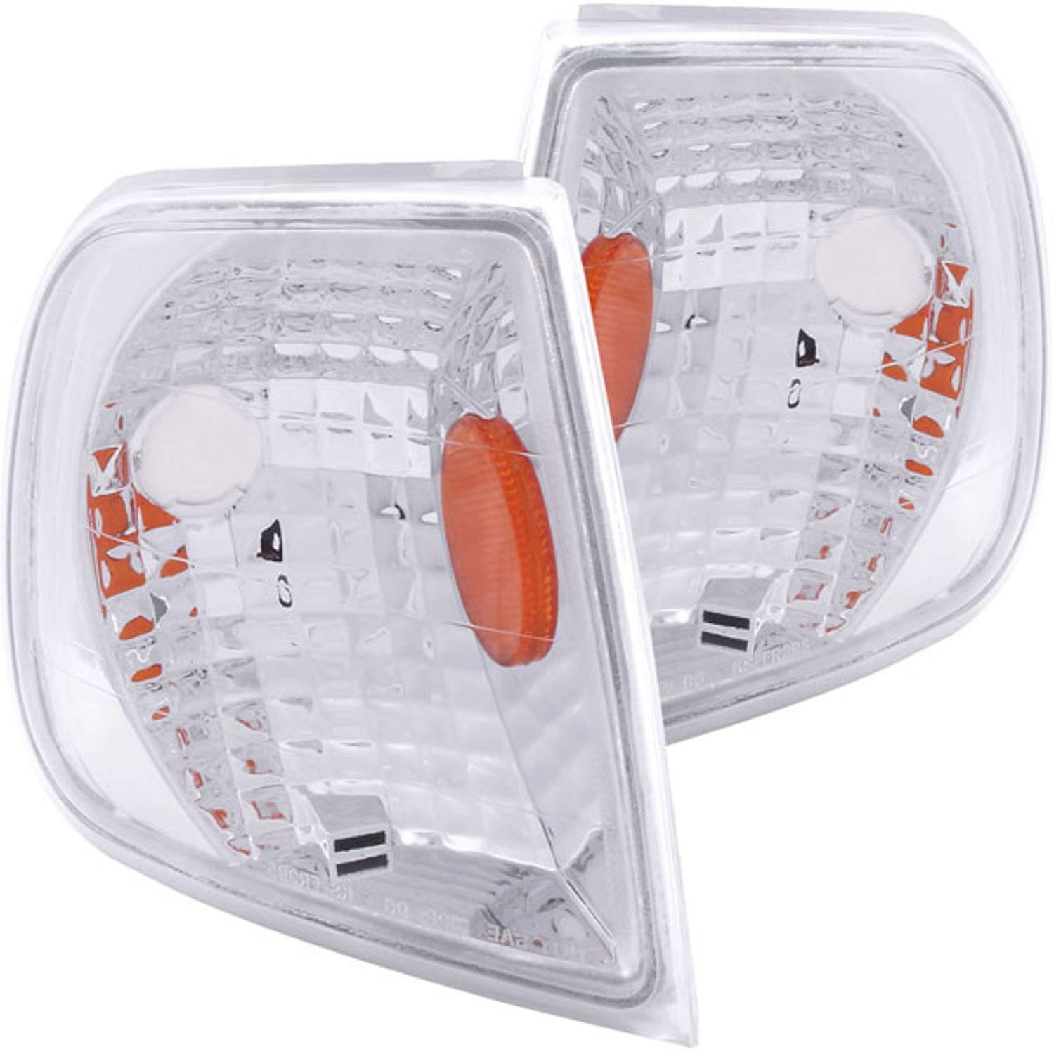 Ford F-150 Anzo USA 521012 Chrome Euro w/Amber Reflector Corner Light Assembly - (Sold in Pairs)
