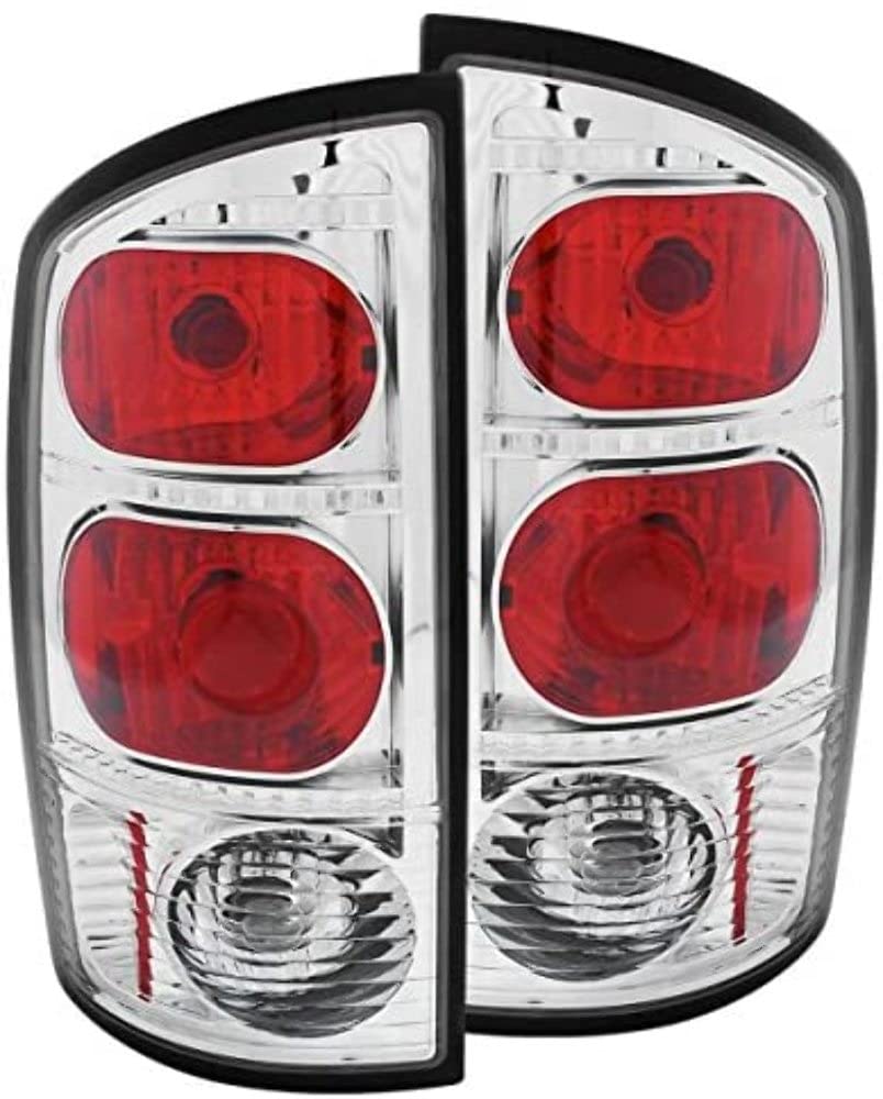 Chrome Euro Tail Light Set-Clear Lens ANZO USA 211043