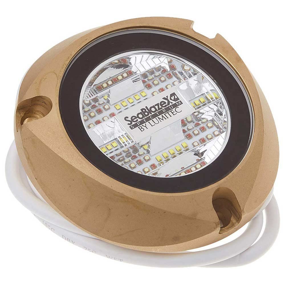 SeaBlaze X2 Lumitec Underwater Light, Bronze, Spectrum RGBW, One Size