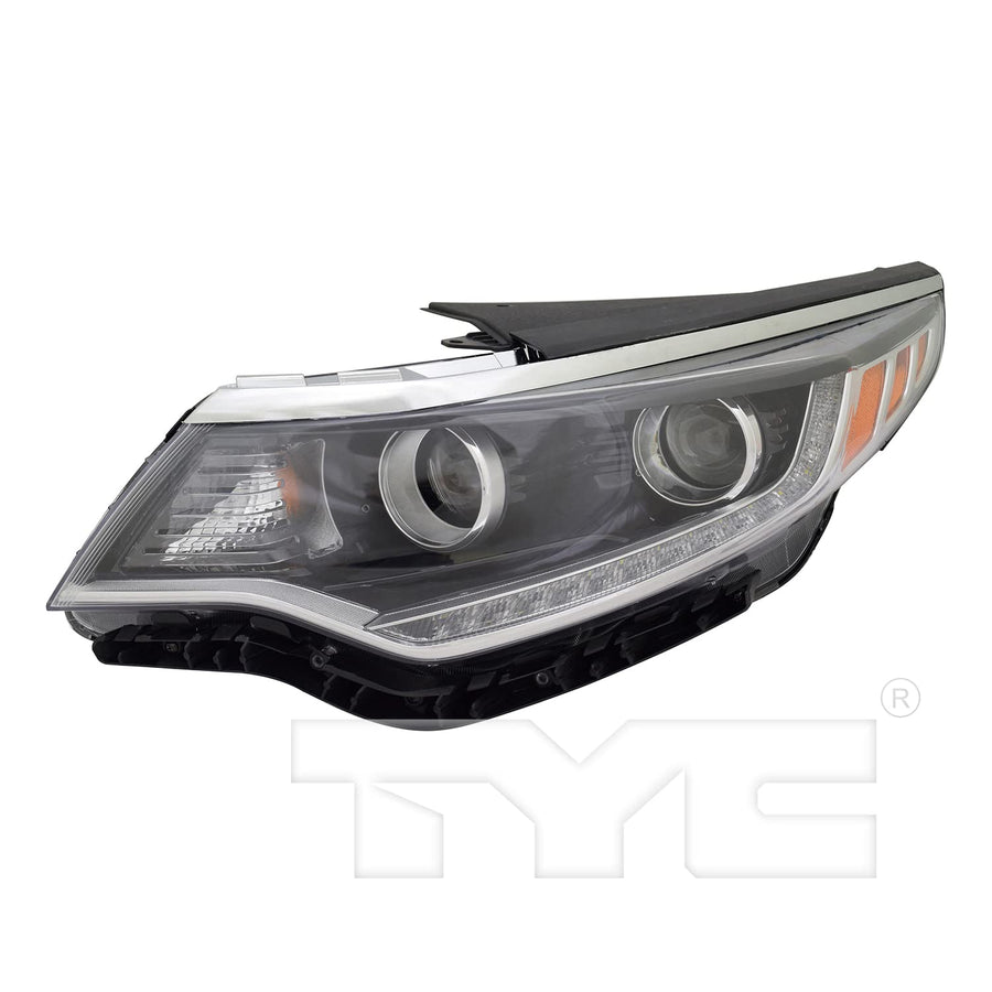 Left TYC Headlight Assembly Compatible with 2016-2017 Kia Optima