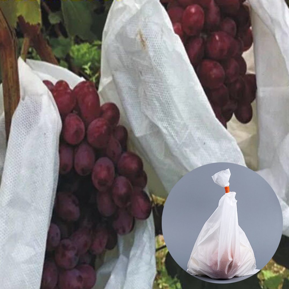 Fruit Protection Bags, Reusable 50 Bags for Apples Grapes Pears Fruit and Vegetable Against from Birds Bugs and Flies