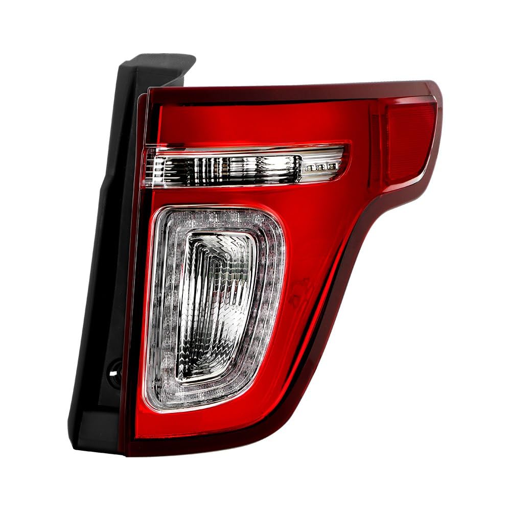 Ford Explorer 11-15 Spyder (POE) LED Red Clear Tail Light - OE Right (FO2801226)