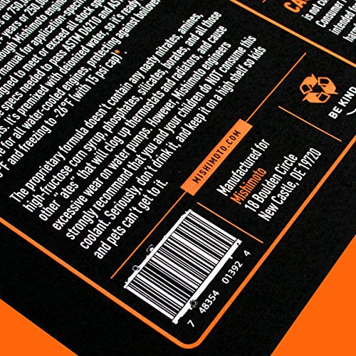 Liquid Chill Mishimoto Synthetic Engine Coolant, Full Strength