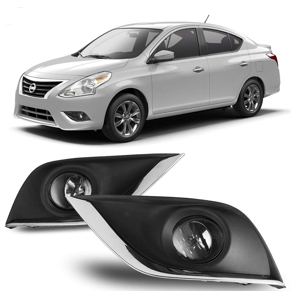 Winjet Driving Fog Lights Compatible with [2015 2016 2017 2018 2019 Nissan Versa] + Switch + Wiring Kit