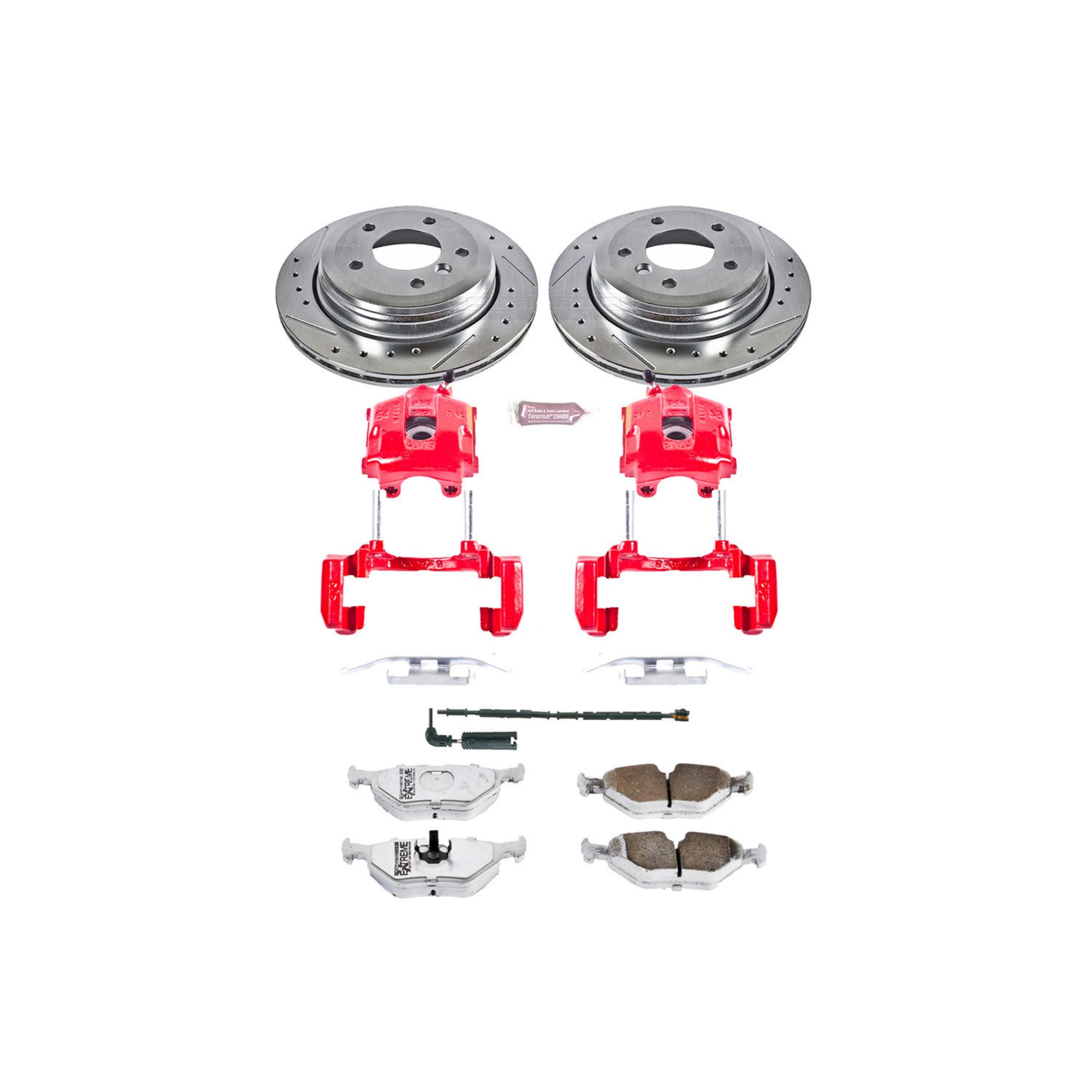Power Stop Z26 KC2970-26 Rear Street Warrior Brake Kit For BMW 325xi 2001-2005 [Model Specific]