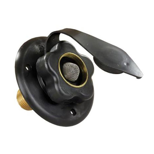 City Water Flange JR Products 160-85-A-36-A Black with 1/2" MPT