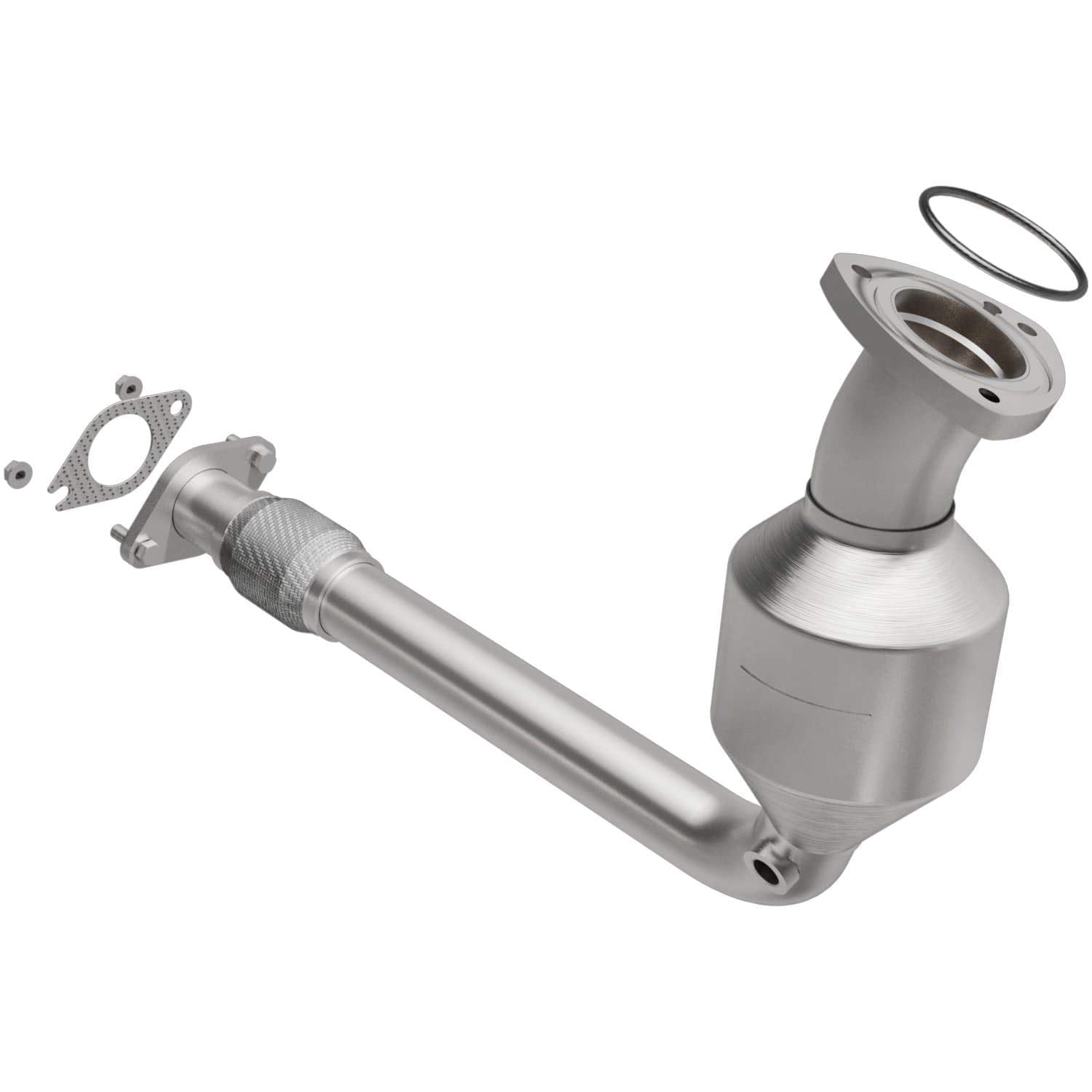 Direct-Fit MagnaFlow Catalytic Converter OEM Grade Federal/EPA Compliant 51907 - Stainless Steel 2.5in Main Piping, 27.25in Overall Length, Post Converter O2 Sensor - Malibu/G6/Aura OEM Replacement