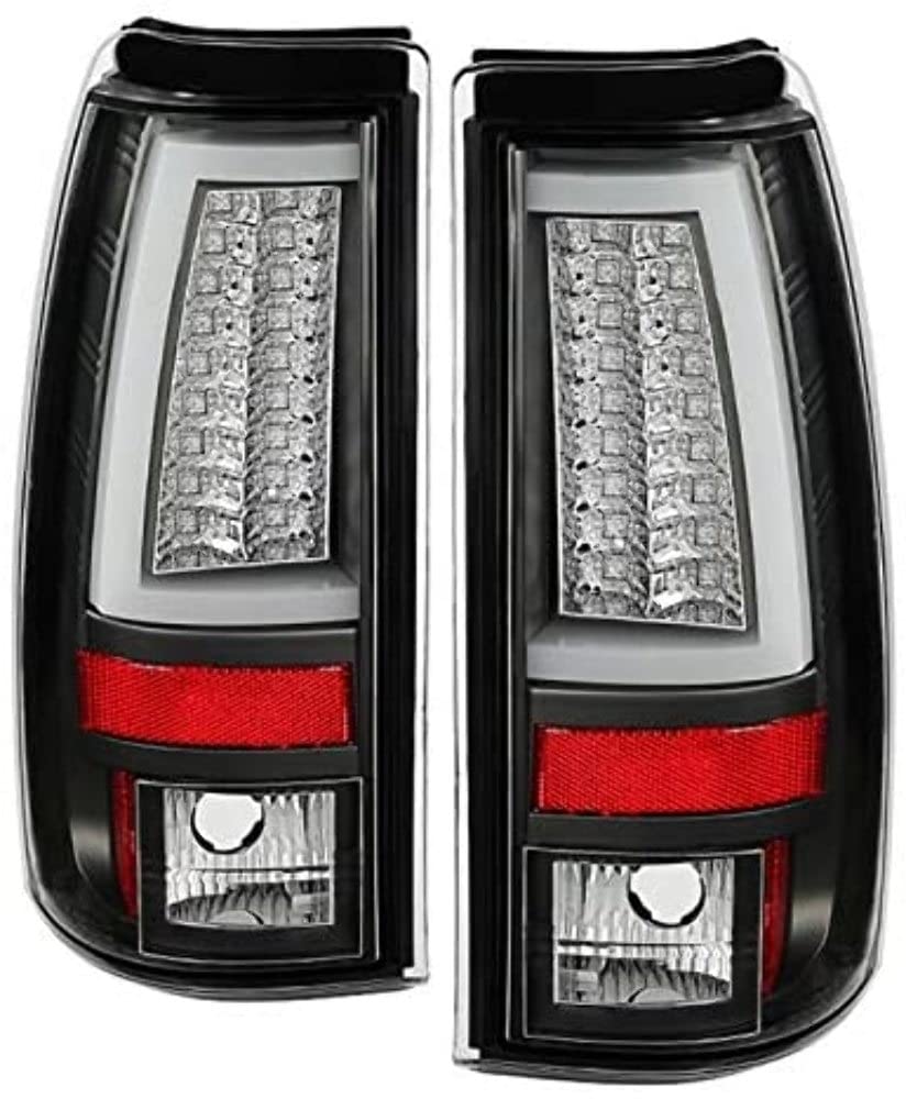 Chevy Silverado 1500/2500 Spyder 5081919 03-06 and 2007 Silverado Classic (Does Not Fit Stepside) Version 2 LED Tail Lights - Black