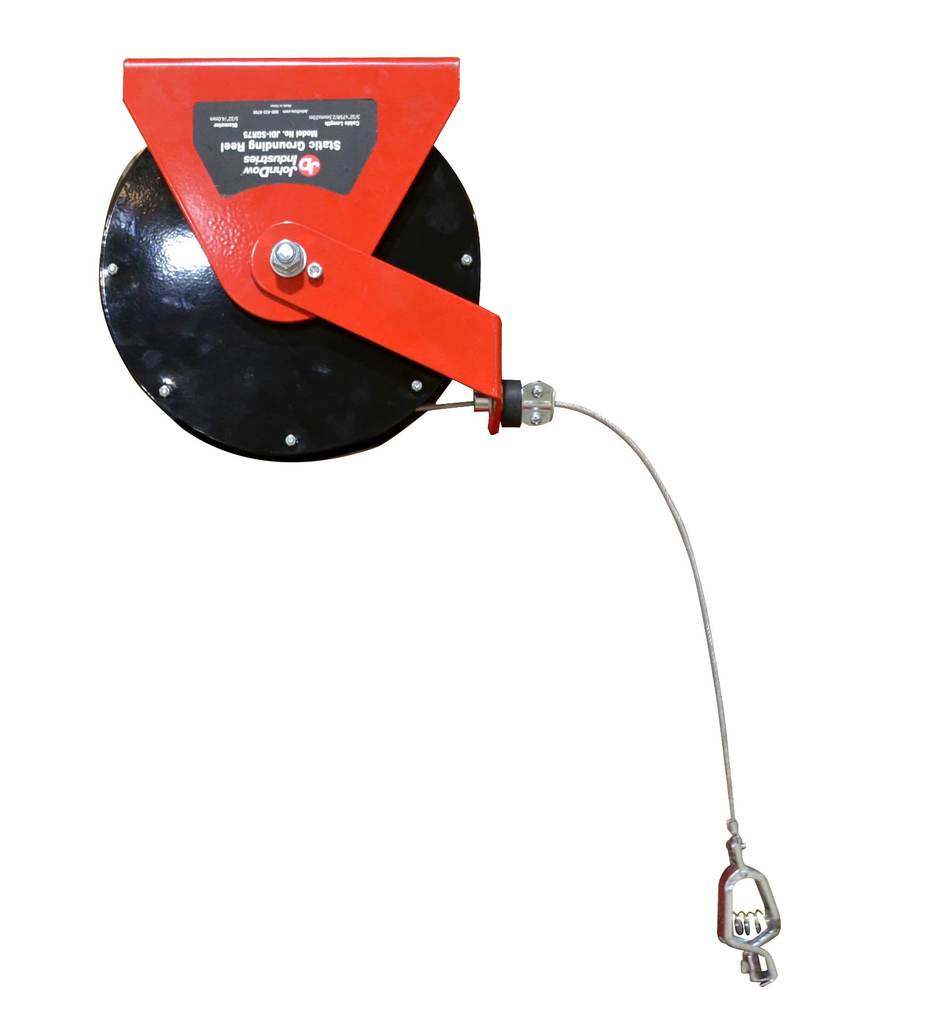 Static Discharge Grounding Wheel JohnDow Industries JDI-SGR75 75-Foot Grounding Wheel for Use with Fuel Caddies