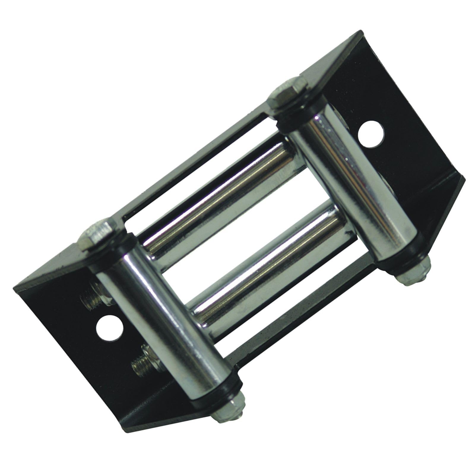 Mile Marker Replacement WH-2 Black & Silver Roller Fairlead for ATV Winches - Compatible with 2000 - 3500 lb. Mile Marker Winches - Reduces Friction on Winch Cable