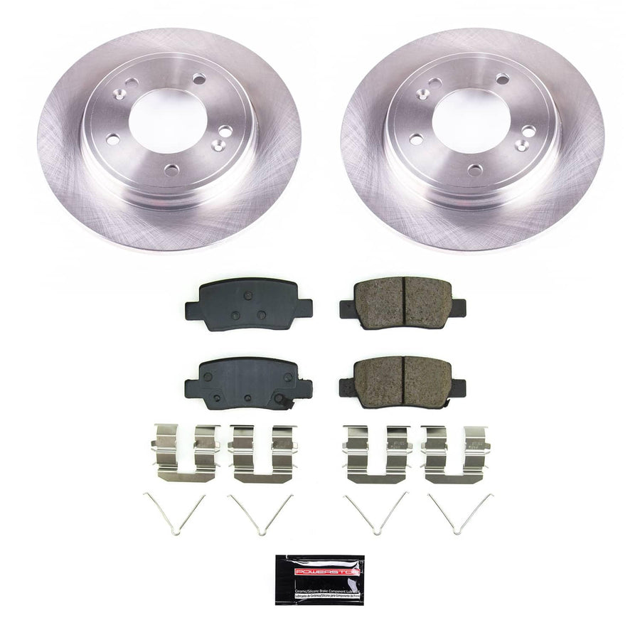 Power Stop KOE9106 Rear Brake Pads and Rotors Stock Replacement Brake Kit Autospecialty