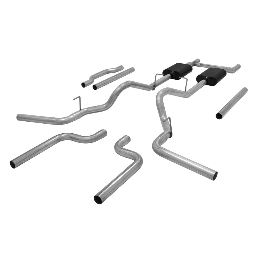 Flowmaster 17742 Crossmember-Back American Thunder Exhaust Kit 2.5 Inch Aluminized Steel Compatible with 1973-1974 Chevy and GMC C10 C20 2wd with V8 engines