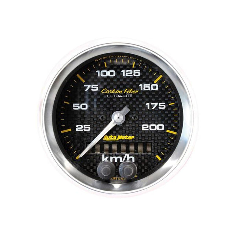 Speedometer AutoMeter 4780-M Gauge (Carbon Fiber 3 3/8", 225Km/H, GPS, Carbon Fiber)