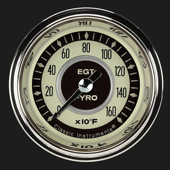 Nostalgia Classic Instruments 2-1/8" Pyrometer Full Sweep