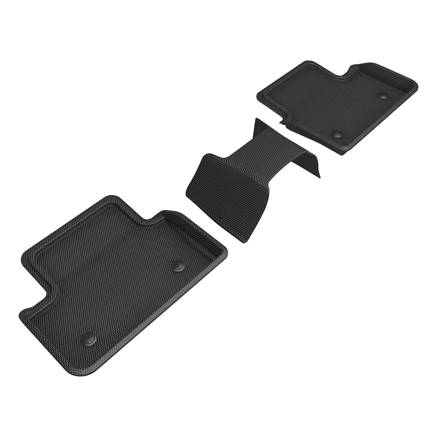 3D MAXpider Kagu Custom Fit Floor Mat (Black) Compatible with BMW i5 (G60) 2024-2026 - Second Row