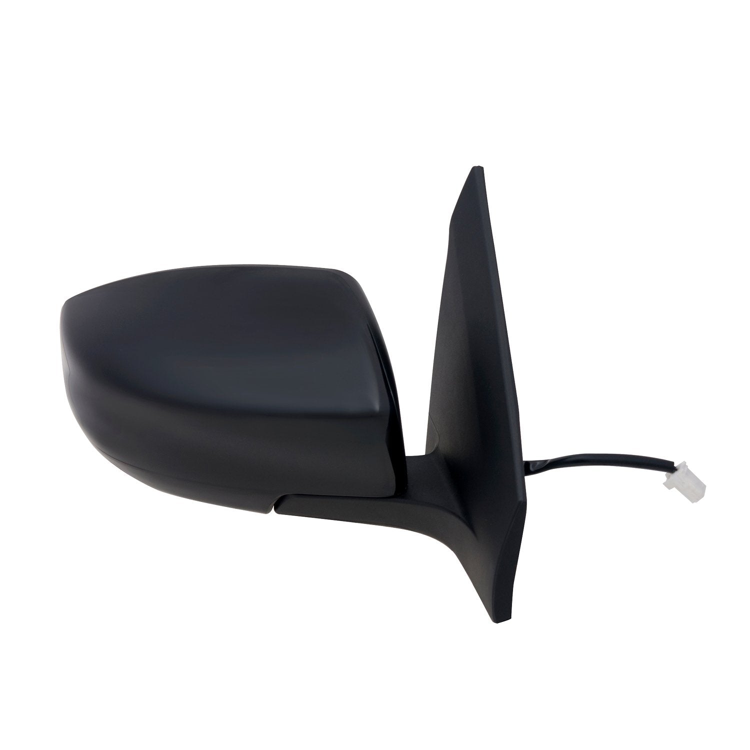 Mirror Passenger Side for Nissan Sentra, Black, PTM Cover, Foldaway, Power