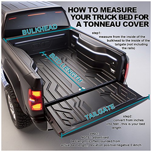 Tri Fold Cover Spec-D Tuning Compatible with Dodge Ram 8.0' Bed 2002-2018