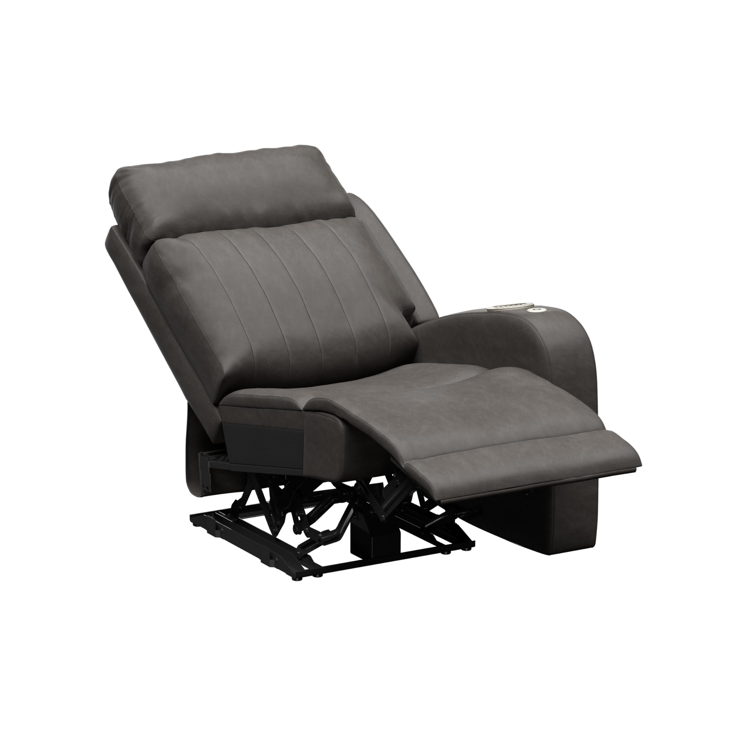 THOMAS PAYNE McCoy Signature Seismic Series RV Theater Seating Left Arm Recliner with Power Adjustable Lumbar, Headrest, Reclining, Heating, Massage, Integrated Cupholder Controls - 2024044201