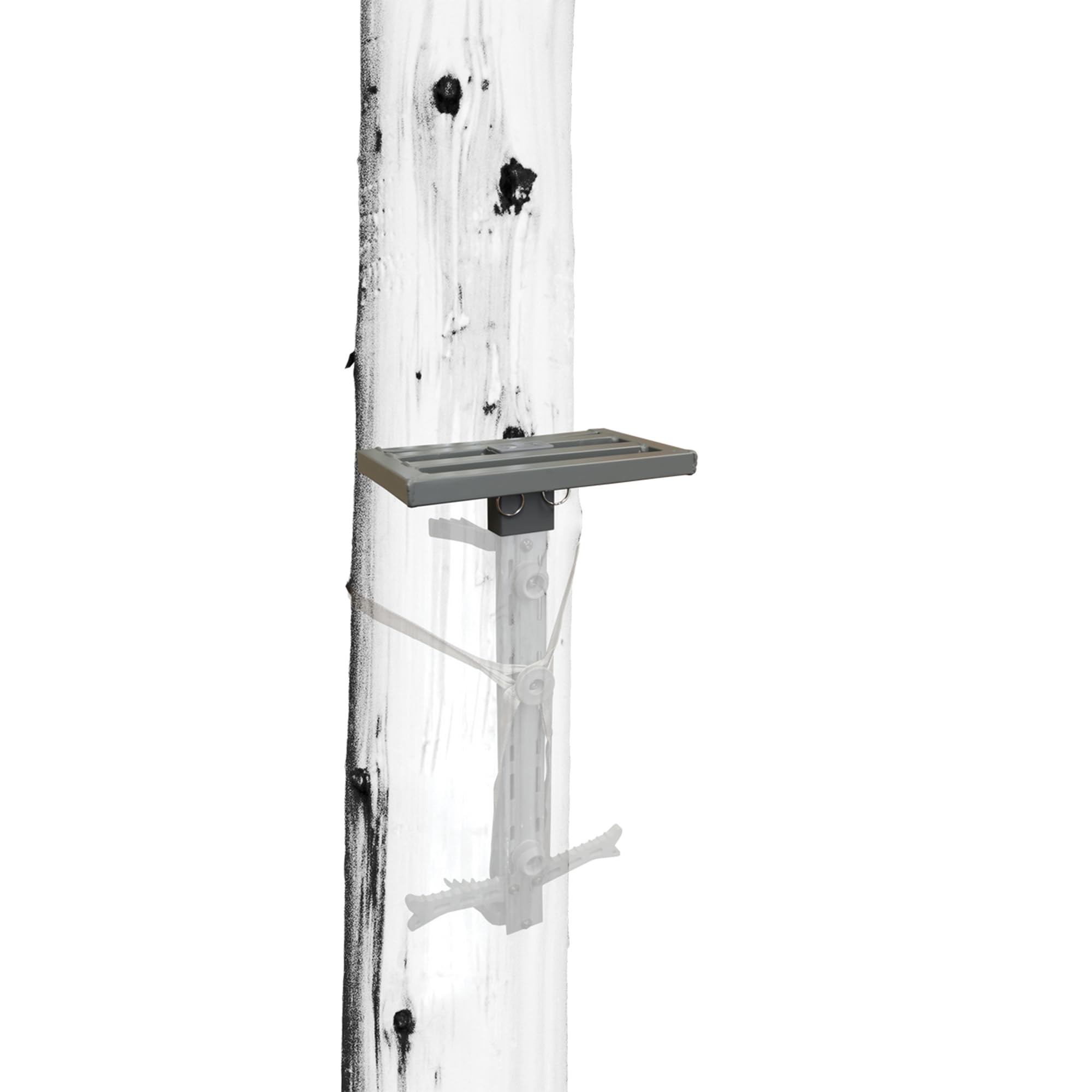 Hawk Lightweight Tree Stand, Small Platform Hunting Gear Mounts to Helium Sticks, Foot Rest for Mobile Hunters, Quiet Step, 10 x 6 Inch