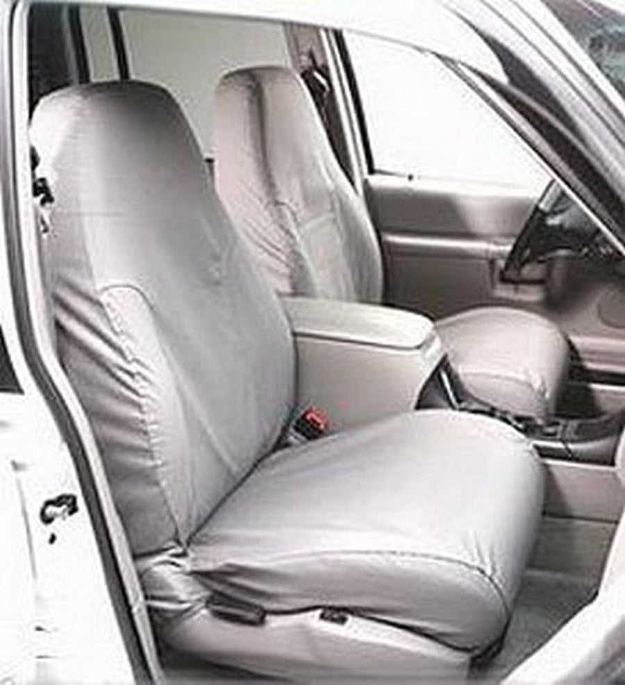 Covercraft SeatSaver Custom Fit Front Row Seat Cover for Select Cadillac/Chevrolet/GMC Models - Waterproof (Grey)