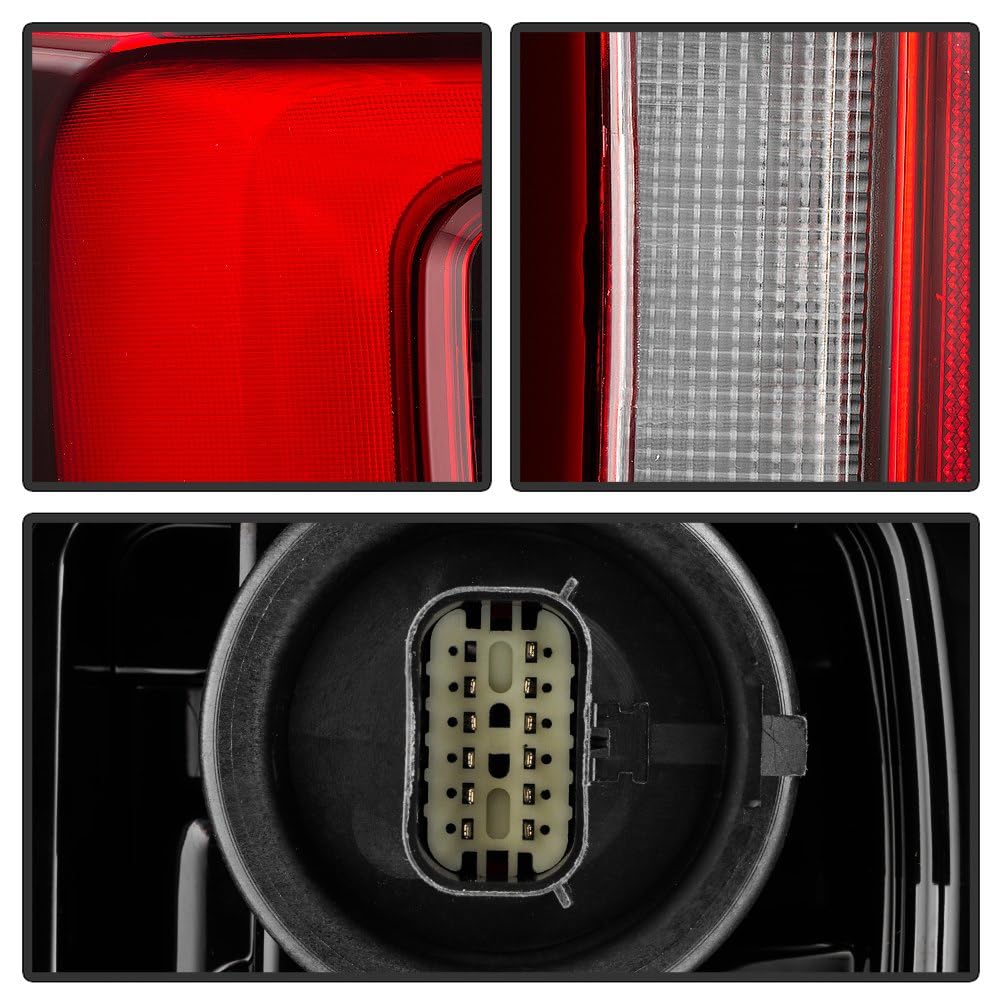 Ford F150 Spyder (POE) 21-23 w/Blind Spot w/Black Appearance Pkg LED Tail Light - OE Left