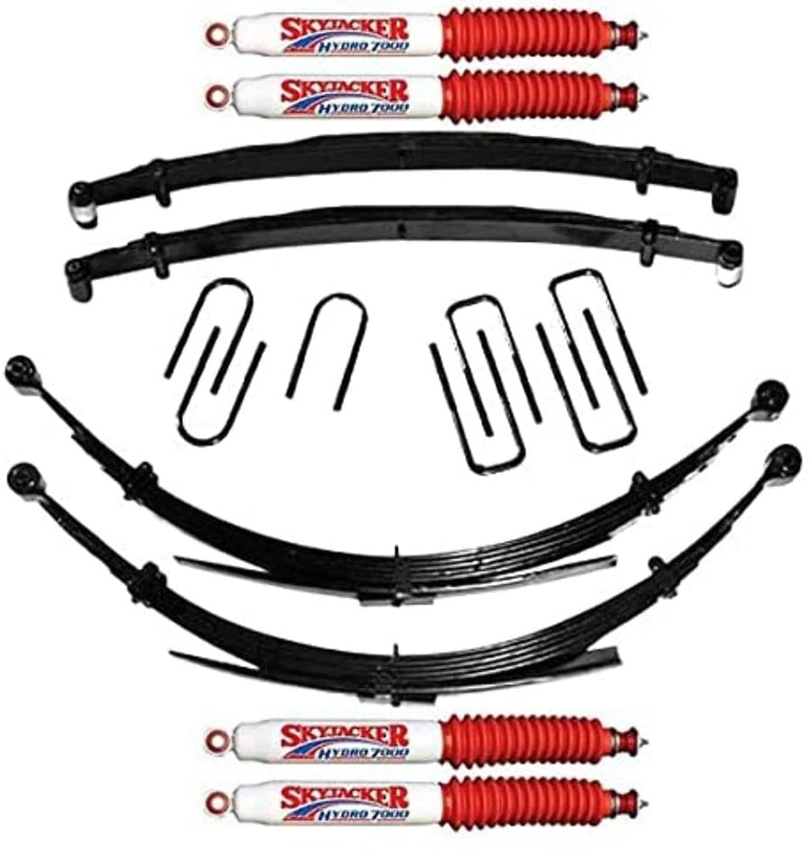 Skyjacker Suspension Lift Kit D200BKS-H w/Shock 2.5 in. Lift Incl. Front/Rear Leaf Springs Front/Rear U Bolt Kits Front Bushing Kit