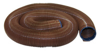 20' Valterra D04-0040PB Bronze EZ Flush Drain Hose with Sizing Ring